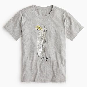 J Crew Gin Fizz Tee, NWT!